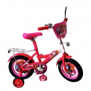 Детский красный двухколесный велосипед 