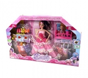 Игровой набор "Кукла Барби" с нарядами и аксессуарами