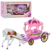 Іграшкова карета з конем