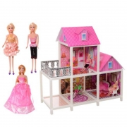 Игрушечный домик с куклами типа барби