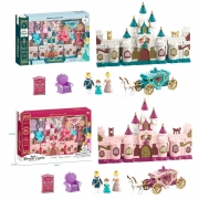 Іграшковий замок з ляльками та меблями