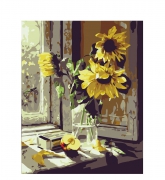 Картина "Букет соняшників" за номерами