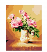 Картина "Букет троянд" за номерами