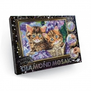 Картина алмазами "Кошенята" Diamond mosaic