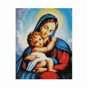 Картина алмазами икона "Божьей Матери" на подрамнике