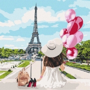 Картина по номерам "Гуляя по улицам Парижа"