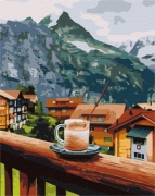 Картина за номерами "Капучіно з гірським присмаком"