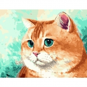 Картина за номерами "Рудий кіт"