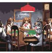 Картина по номерам "Собаки играют в покер"