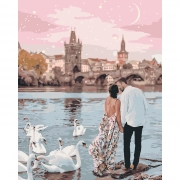 Картина по номерам на холсте "Прогулка по Праге"