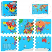Коврик мозаика EVA "Карта мира"