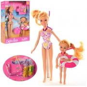 Кукла DEFA шарнирная с сестричкой на пляже