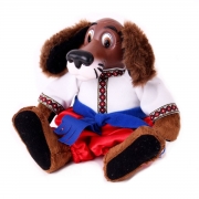 М'яка іграшка в українському вбранні "Пес Петрусь"