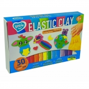 Набор для лепки с воздушным пластилином Elastic Clay 30 стиков