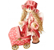 Набір для шиття текстильна каркасна лялька 