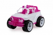Пластикова машина позашляховик рожевого кольору