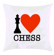 Подушка "Я люблю шахи"