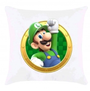 Подушка с принтом "Луиджи Марио"