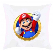 Подушка с принтом "Марио"