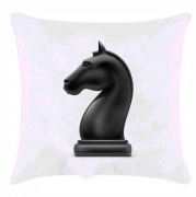 Подушка с шахматной фигурой "Конь"