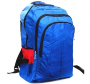 Рюкзак синій з червоними вставками