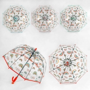 Зонтик детский прозрачный диаметр 70 см