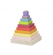 Конструктор дерев'яний Пірамідка кольорова