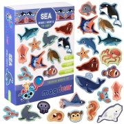 "Морские животные" набор магнитов для раннего развития