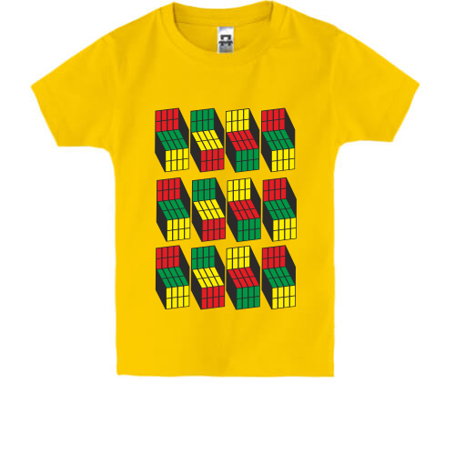 Детская футболка  Шелдона с кубами