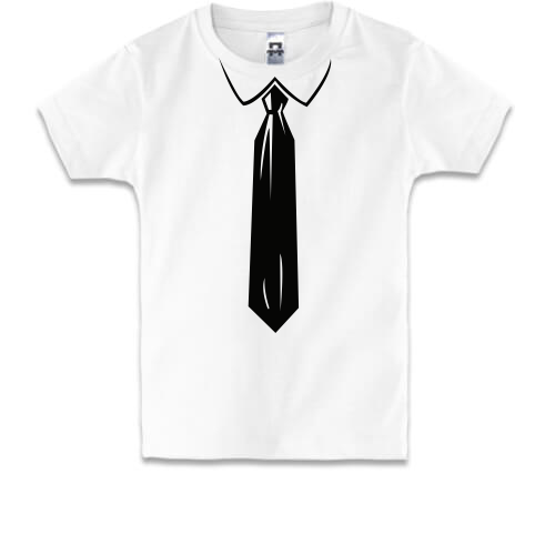Детская футболка  с галстуком (офис стайл)