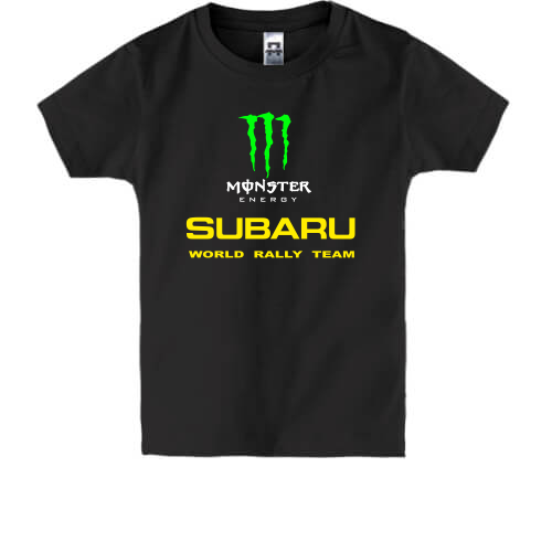 Детская футболка Subaru monster energy