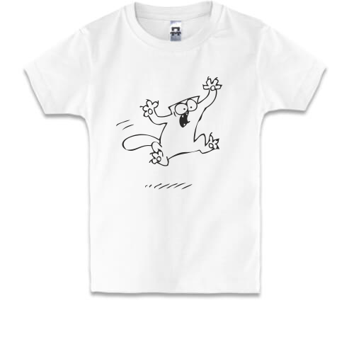 Детская футболка Кот Саймона в полете