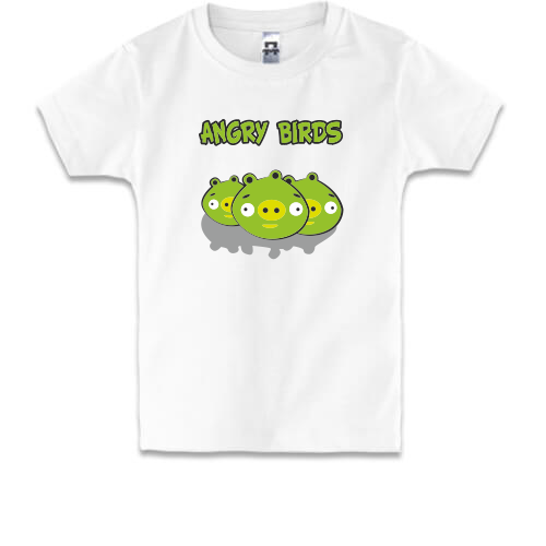 Детская футболка  Angry Birds (свиньи)