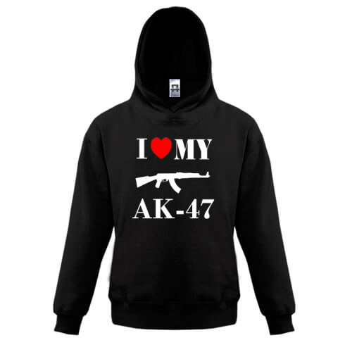 Дитяча толстовка I love my АК-47