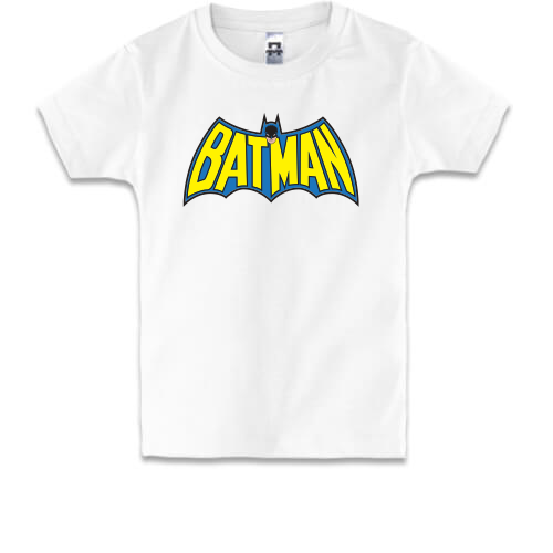 Детская футболка с надписью Batman