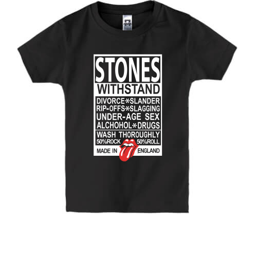 Детская футболка Rolling Stones Made in Englad