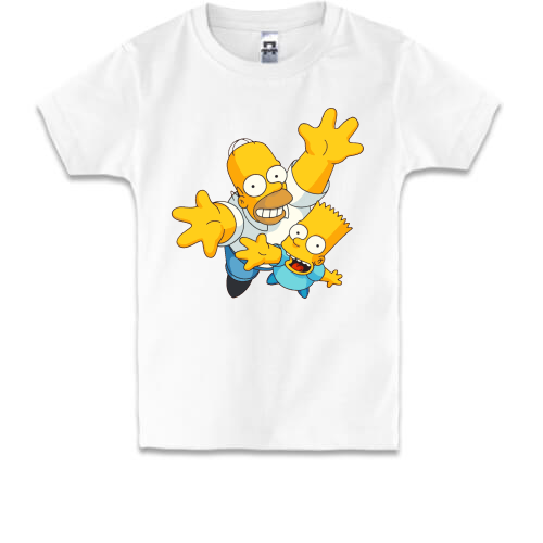 Дитяча футболка Гомер і Барт