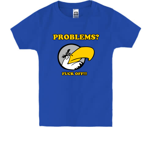 Детская футболка  Angry Birds (problems)