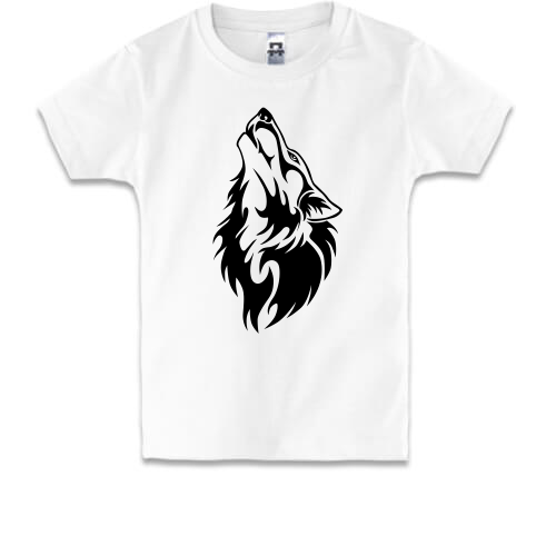Детская футболка Волк