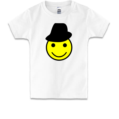 Детская футболка Смайл со шляпой