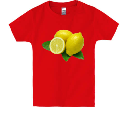 Детская футболка с лимонами