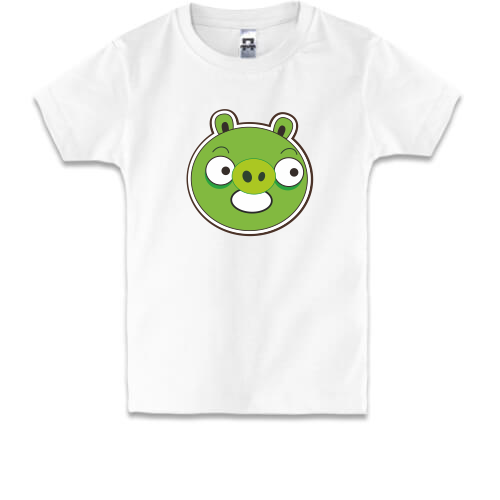 Детская футболка  Angry birds pig 2