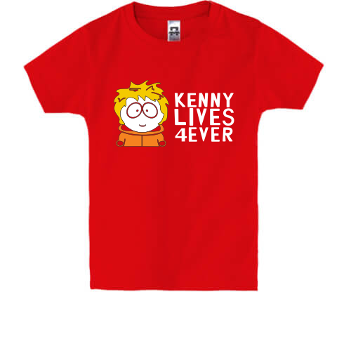 Детская футболка  Kenny lives forever