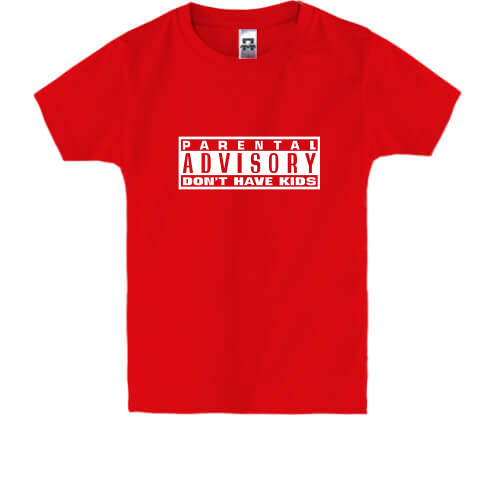 Детская футболка  Parental Advisory