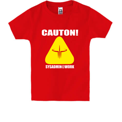Дитяча футболка Sysadmin@Work (quake)