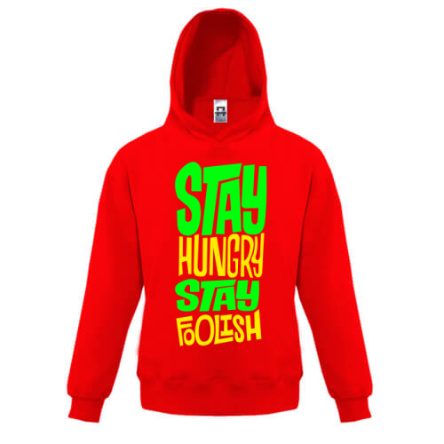 Детская толстовка Stay hungry