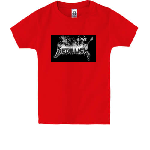 Детская футболка Metallica (лого,гитара)