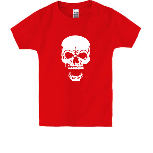 Детская футболка Злобный череп