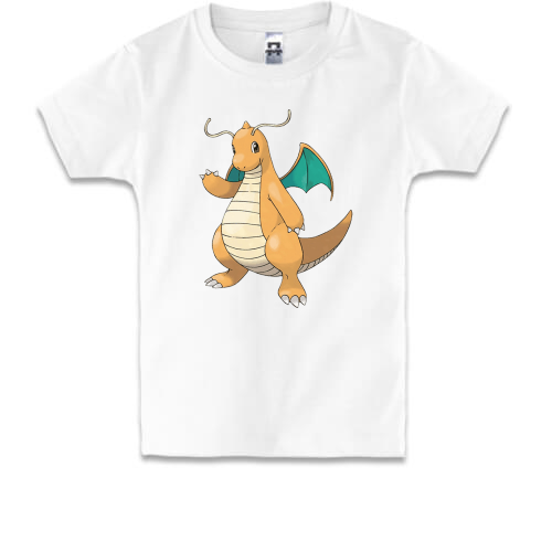 Детская футболка с покемоном Драгонайт (Dragonite)