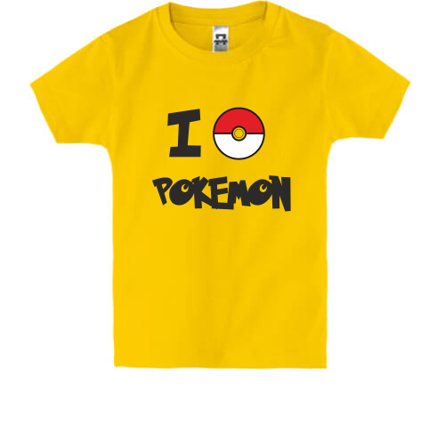 Дитяча футболка I love Pokemon